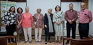 From left, Project Coordinator, Sanjana Patil, Foundation trustees, Dr. Sheila Tanna, Hutoxi Arethna and Shubhada Nikharge, NAGAR trustee, Nayana Kathpalia, Foundation trustee, Hutokshi Rustomfram, V.J.B. Botanical Udyan & Zoo Director, Dr. Sanjay Tripathi and Dr. Vipin Tanna